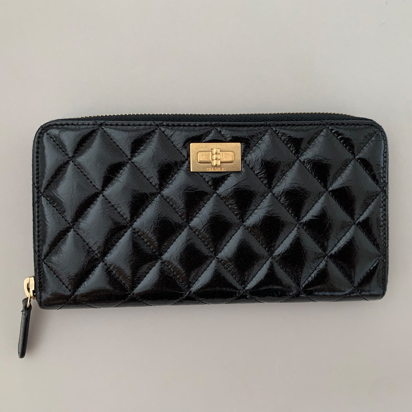 CHANEL シャネル ラウンドファスナー長財布 12090