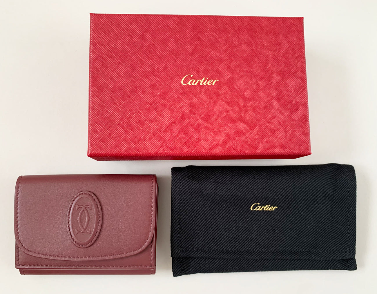 カルティエ 三つ折り財布 12074
