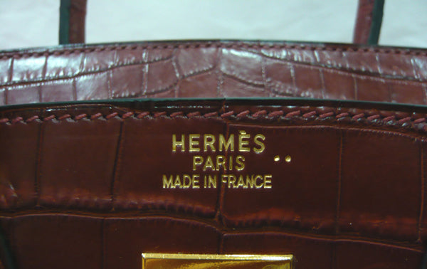 HERMESエルメスバーキン30 マットクロコ 96504